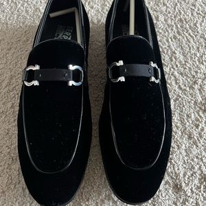 Salvatore Ferragamo velvet dress shoes